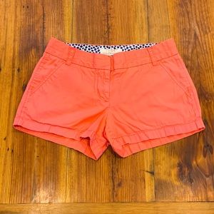 JCrew Salmon Chino Shorts